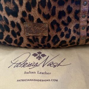 Patricia Nash Leopard Print Leather Bag